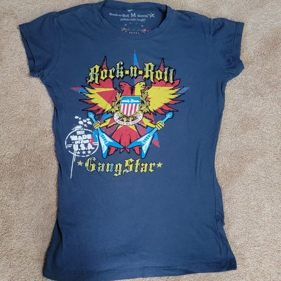 Rock and Roll Gangstar Tee womens med - Picture 2 of 2